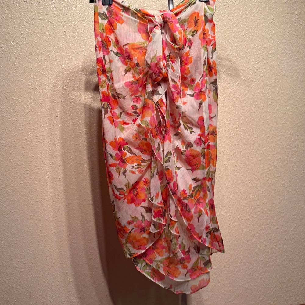 Misa Floral asymmetrical midi ruffle skirt WOMENS size medium NWT - Picture 14 of 17